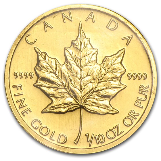 1995 Canada 1/10 oz Gold Maple Leaf BU 1995 Canada 1/10 oz Gold Maple Leaf BU
