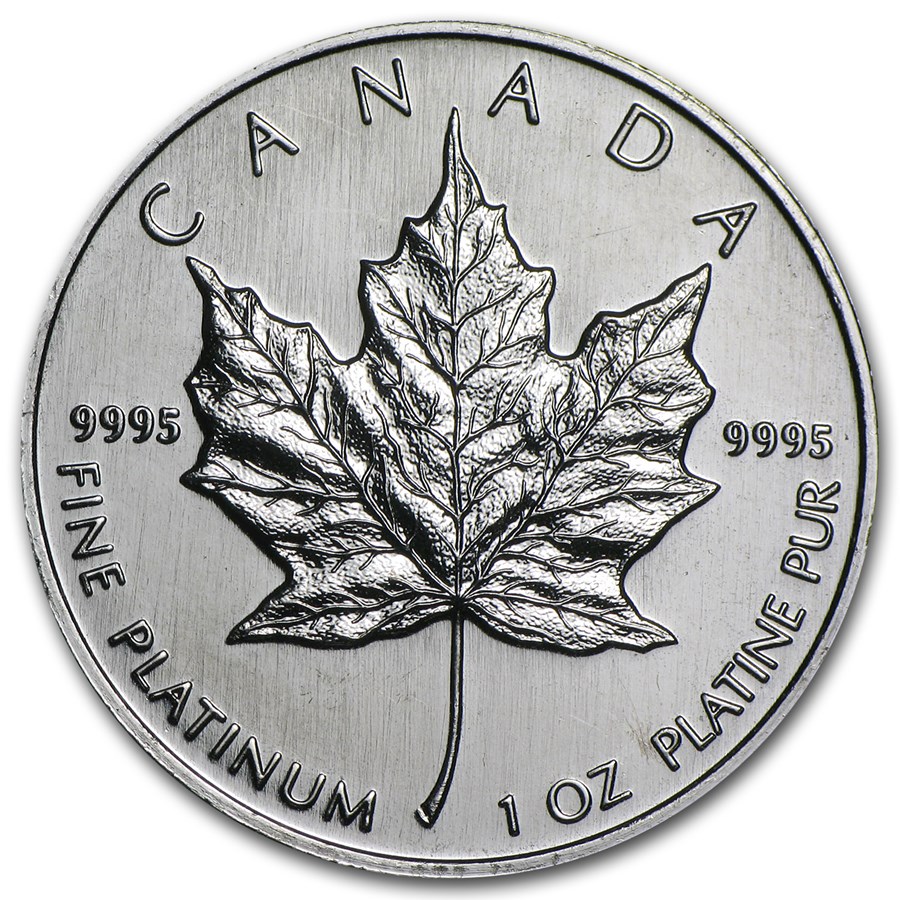 1995 Canada 1 oz Platinum Maple Leaf BU