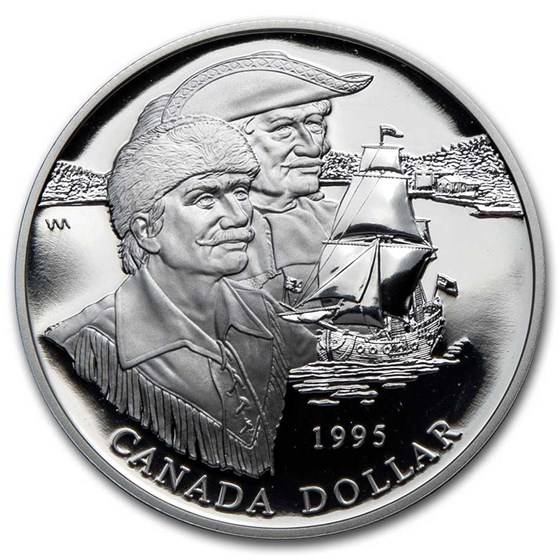 1995 Canada Silver Dollar Proof (Hudson Bay Company w/OGP) 1995 Canada Silver Dollar Proof (Hudson Bay Company w/OGP)