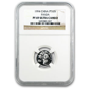 Buy 1995 China 1/10 oz Proof Platinum Panda PF-69 NGC | APMEX