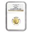1995 China 1/20 oz Gold Panda Small Date MS-69 NGC