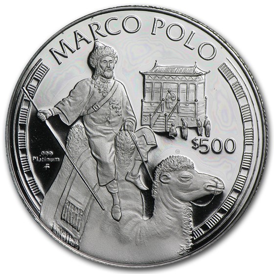 1995 Cook Islands Platinum $500 Marco Polo Proof (APW .4734 oz) 1995 Cook Islands Platinum $500 Marco Polo Proof (APW .4734 oz)
