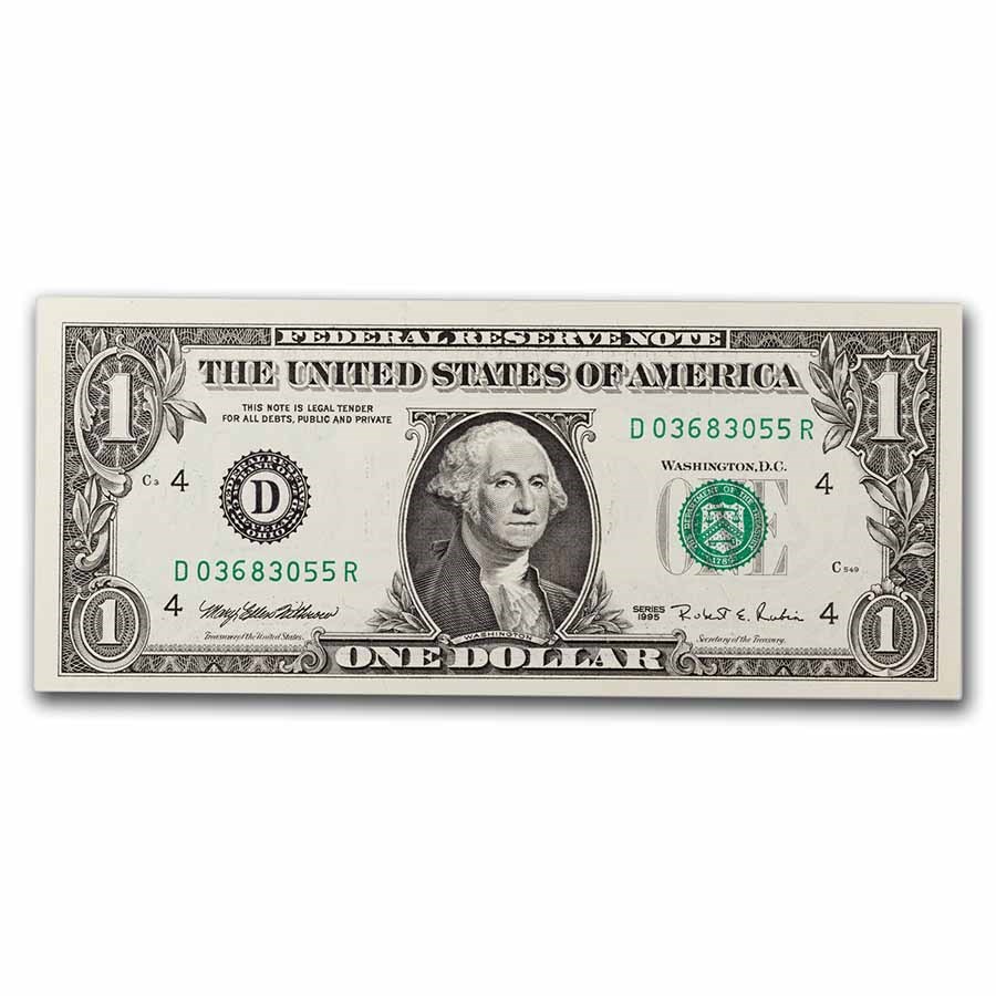 1995 (D-Cleveland) $1.00 FRN CU (Fr#1921-D)