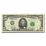 1995 (D-Cleveland) $5 FRN CU-66 EPQ PMG (Fr#1985-D) DC Block