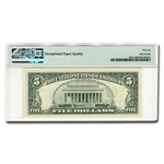 1995 (D-Cleveland) $5 FRN CU-66 EPQ PMG (Fr#1985-D) DC Block