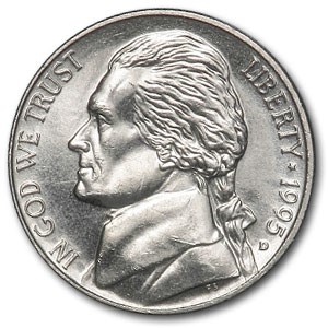 1995-D Jefferson Nickel BU 1995-D Jefferson Nickel BU