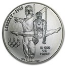 1995-D Olympic Gymnast $1 Silver Commem BU (Capsule Only)