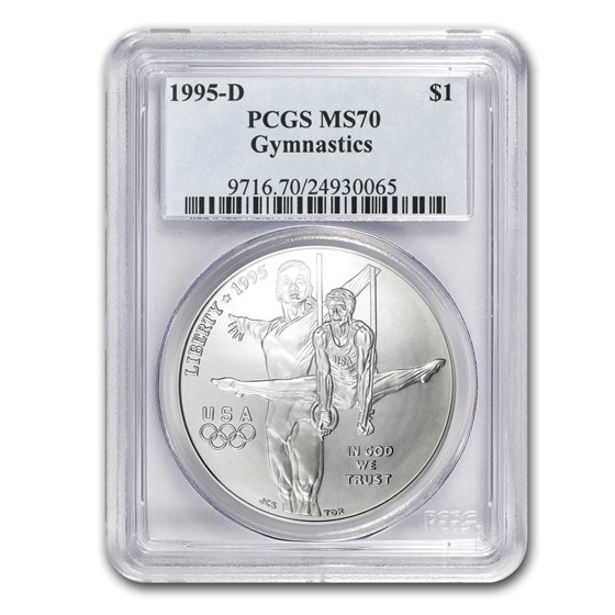 1995-D Olympic Gymnast $1 Silver Commem MS-70 PCGS 1995-D Olympic Gymnast $1 Silver Commem MS-70 PCGS