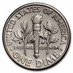 1995-D Roosevelt Dime 50-Coin Roll BU
