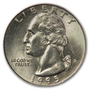 1995-D Washington Quarter BU 1995-D Washington Quarter BU
