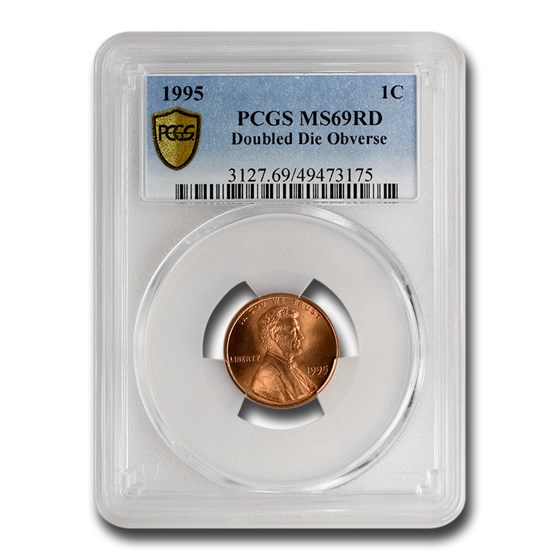 1995 Doubled Die Obverse Lincoln Cent MS-69 PCGS (Red) 1995 Doubled Die Obverse Lincoln Cent MS-69 PCGS (Red)