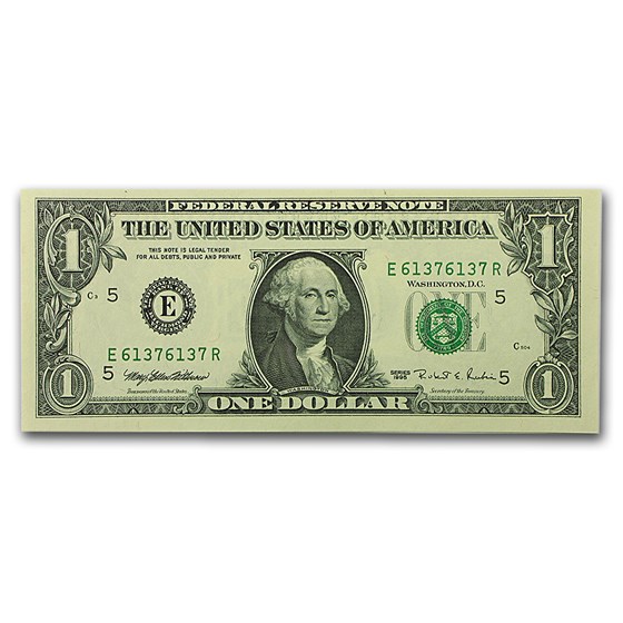 1995 (E-Richmond) $1.00 FRN CU (Repeater Note) 1995 (E-Richmond) $1.00 FRN CU (Repeater Note)