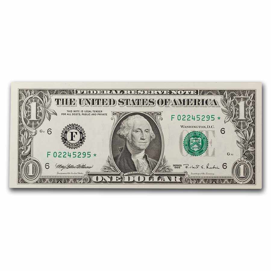 1995* (F-Atlanta) $1.00 FRN CU (Fr#1921-F*) Star Note