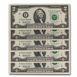1995 (F-Atlanta) $2.00 FRN CU (Fr#1936-F) 50 Consecutive