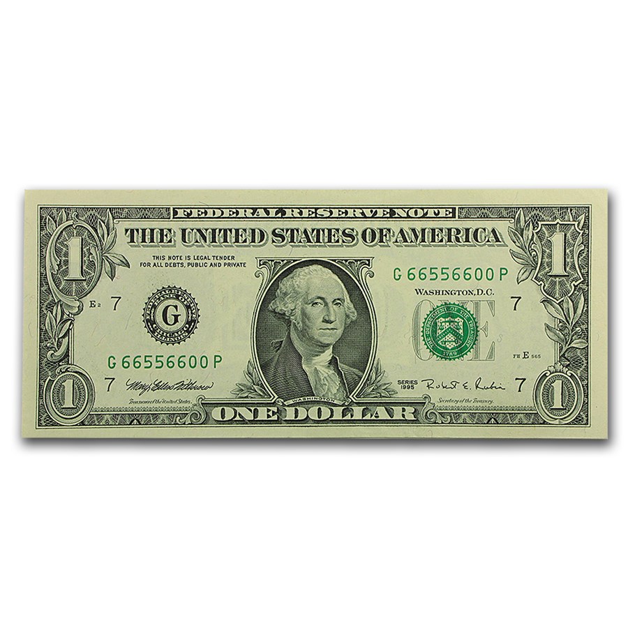 1995 (G-Chicago) $1.00 FRN CU (Fr#1922-G)