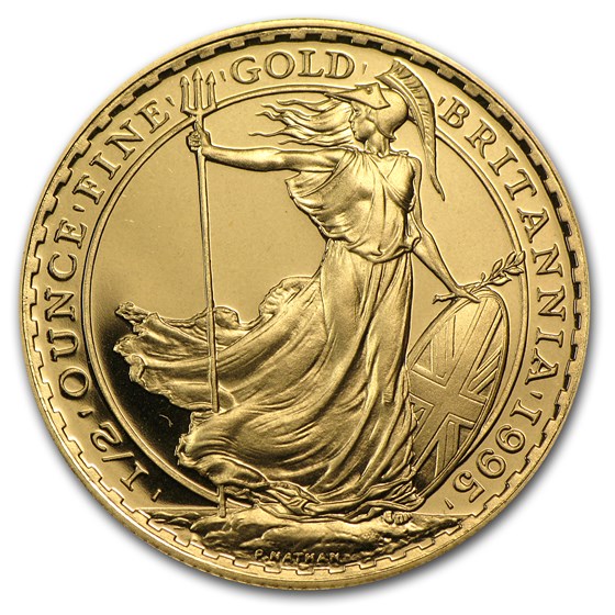 1995 Great Britain 1/2 oz Proof Gold Britannia 1995 Great Britain 1/2 oz Proof Gold Britannia