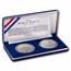 1995 Hawaii 2-Coin Silver 50th Anniv. Commemorative Proof Set