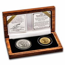 Buy 1995 Hawaiian 2-Coin Gold & Silver 200th Anniv Set (w/Box