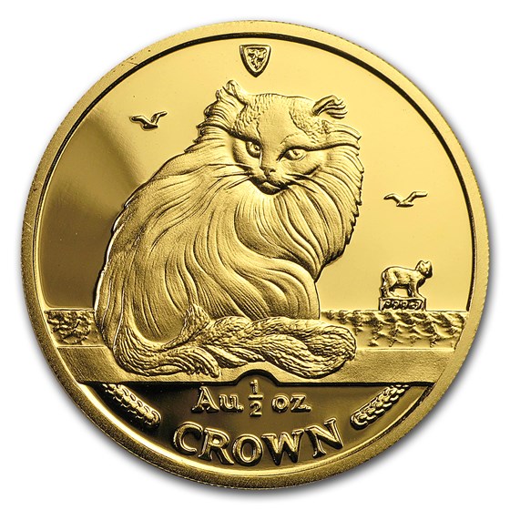 1995 Isle of Man 1/2 oz Gold Turkish Cat BU 1995 Isle of Man 1/2 oz Gold Turkish Cat BU
