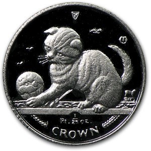 1995 Isle of Man 1/25 Platinum Scottish Fold Kitten 1995 Isle of Man 1/25 Platinum Scottish Fold Kitten