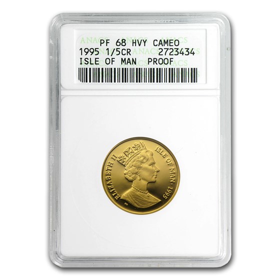 1995 Isle of Man 1/5 Crown Gold America's Cup 1995 Isle of Man 1/5 Crown Gold America's Cup