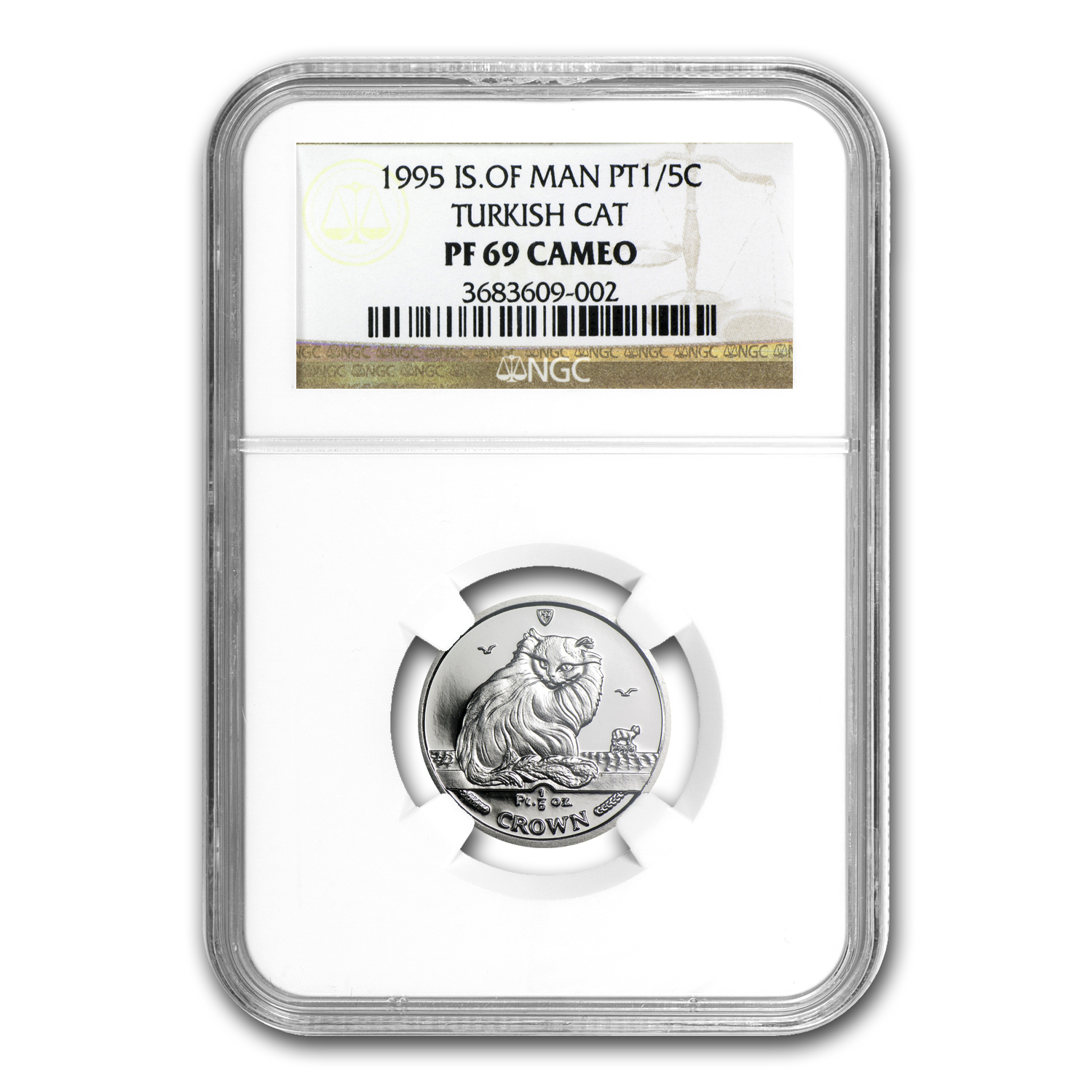 Buy 1995 Isle of Man 1/5 oz Platinum Cat PF-69 NGC | APMEX