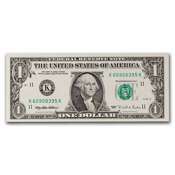 1995 (K-Dallas) $1.00 FRN CU (Fr#1922-K) 1995 (K-Dallas) $1.00 FRN CU (Fr#1922-K)