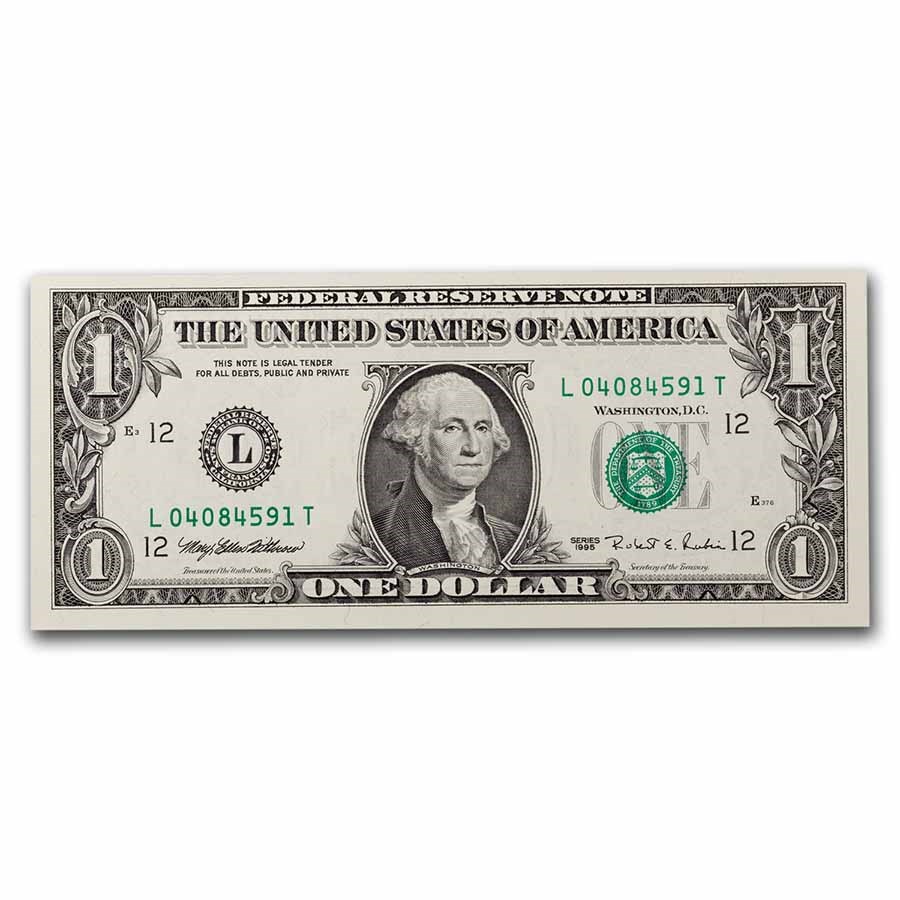1995 (L-San Francisco) $1.00 FRN CU (Fr#1921-L)
