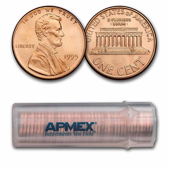 1995 Lincoln Cent 50-Coin Roll BU 1995 Lincoln Cent 50-Coin Roll BU