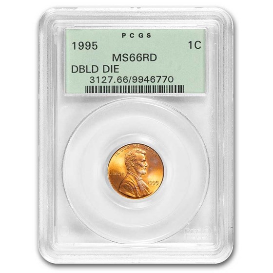 1995 Lincoln Cent Doubled Die Obv MS-66 PCGS OGH (Red) 1995 Lincoln Cent Doubled Die Obv MS-66 PCGS OGH (Red)