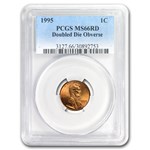 1995 Lincoln Cent Doubled Die Obv MS-66 PCGS (Red)