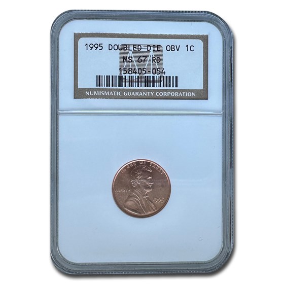 1995 Lincoln Cent Doubled Die Obv MS-67 NGC (Red) 1995 Lincoln Cent Doubled Die Obv MS-67 NGC (Red)
