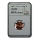 1995 Lincoln Cent Doubled Die Obv MS-68 NGC (Red)