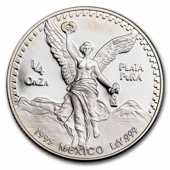 1995 Mexico 1/4 oz Silver Libertad Proof (In Capsule)