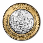 1995 Mexico Bimetallic 50 Nuevos Pesos BU