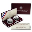 1995-P 2-Coin Olympic Track & Field, Cycling Prf Set (Box & COA)