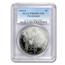 1995-P Olympic Blind Runner $1 Silver Commem PR-69 PCGS