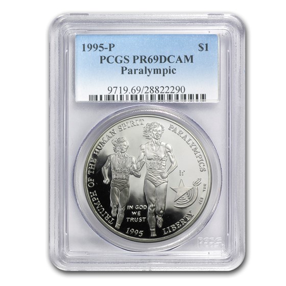 1995-P Olympic Blind Runner $1 Silver Commem PR-69 PCGS 1995-P Olympic Blind Runner $1 Silver Commem PR-69 PCGS