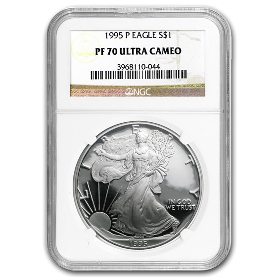 1995-P Proof American Silver Eagle PF-70 NGC 1995-P Proof American Silver Eagle PF-70 NGC