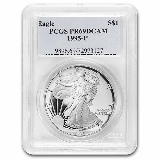 1995-P Proof American Silver Eagle PR-69 PCGS 1995-P Proof American Silver Eagle PR-69 PCGS