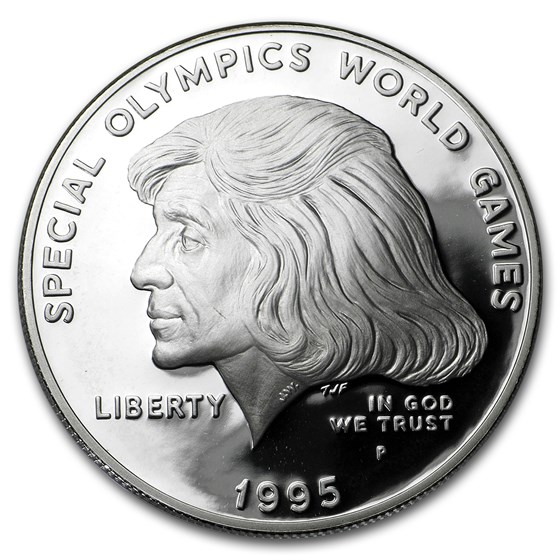 1995-P Special Olympics $1 Silver Commem Proof (w/Box & COA) 1995-P Special Olympics $1 Silver Commem Proof (w/Box & COA)
