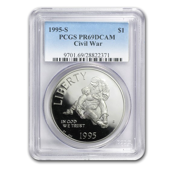 1995-S Civil War $1 Silver Commem PR-69 PCGS 1995-S Civil War $1 Silver Commem PR-69 PCGS