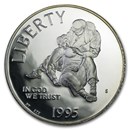 1995-S Civil War $1 Silver Commem Proof (Capsule Only)