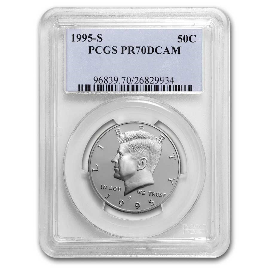 1995-S Kennedy Half Dollar PR-70 DCAM PCGS