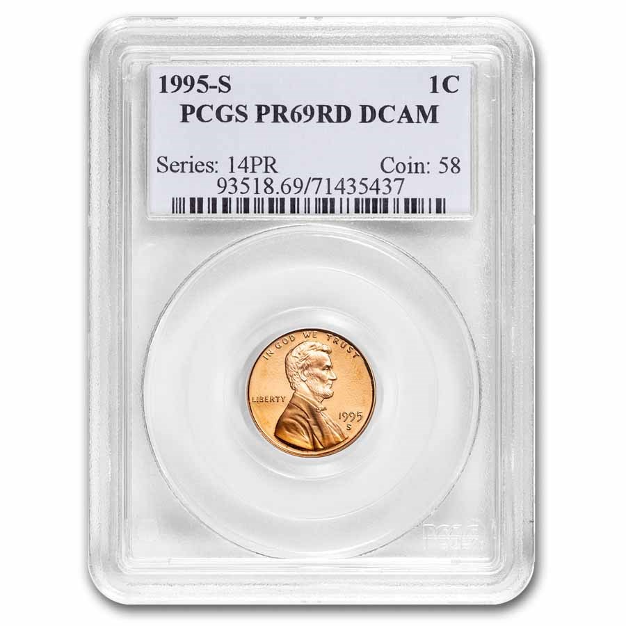 1995-S Lincoln Cent PR-69 PCGS (Red)