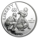 1995-S Olympic Baseball 1/2 Dollar Clad Commem PR (Capsule only)