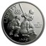 1995-S Olympic Baseball 1/2 Dollar Clad Commem Proof (Box & COA)