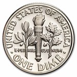 1995-S Roosevelt Dime 50-Coin Roll Proof (Silver)