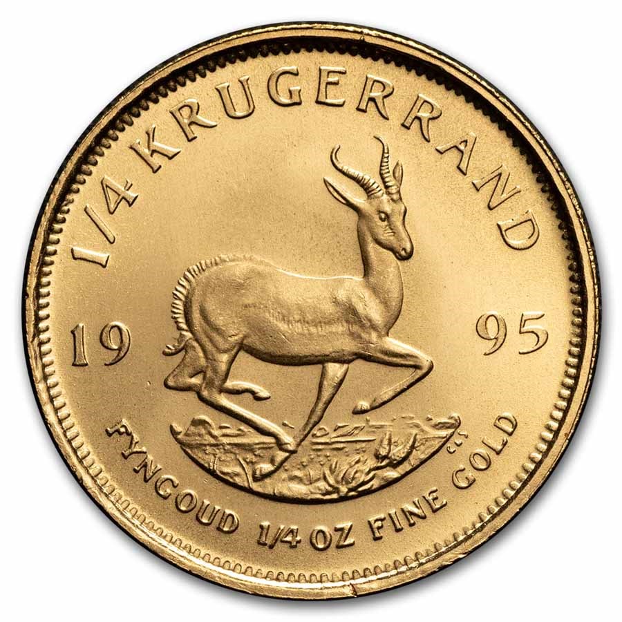 1995 South Africa 1/4 oz Gold Krugerrand BU
