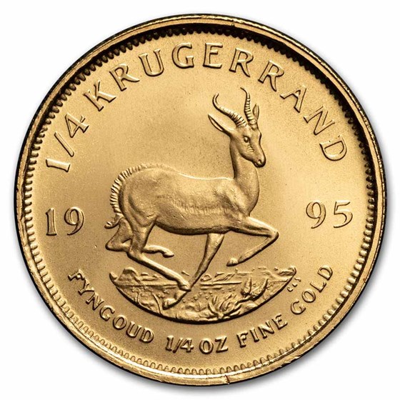 1995 South Africa 1/4 oz Gold Krugerrand BU 1995 South Africa 1/4 oz Gold Krugerrand BU